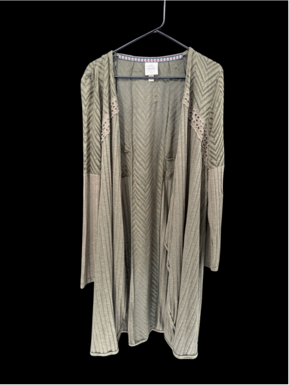 Women's Knox Rose Olive Cardigan Sweater Size XL